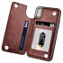 Multifunction Magnetic Leather Wallet Case Card Slot Shockproof Full Protection Cover for iPhone X 7 8 7 8 Plus blueJHSD
