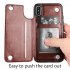 Multifunction Magnetic Leather Wallet Case Card Slot Shockproof Full Protection Cover for iPhone X 7 8 7 8 Plus blueJHSD