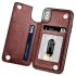 Multifunction Magnetic Leather Wallet Case Card Slot Shockproof Full Protection Cover for iPhone X 7 8 7 8 Plus blueJHSD