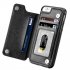 Multifunction Magnetic Leather Wallet Case Card Slot Shockproof Full Protection Cover for iPhone X 7 8 7 8 Plus blueJHSD