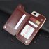 Multifunction Magnetic Leather Wallet Case Card Slot Shockproof Full Protection Cover for iPhone X 7 8 7 8 Plus blueJHSD