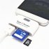 Multifunction Memory Card Adapter USB 3 1 Type C USB C TF SD OTG Card Reader for Mac Book Phone Tablet white