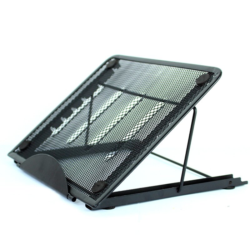 Multifunction Mesh Ventilated Adjustable Laptop Stand black