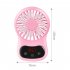 Multifunction Mini USB Fan Clock Travel Cooling Fan with Hanging Rope for Office Outdoor Home Pink 130 70 20mm