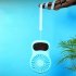 Multifunction Mini USB Fan Clock Travel Cooling Fan with Hanging Rope for Office Outdoor Home white 130 70 20mm