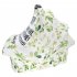 Multifunction Nursing Towel Watercolor Printing Baby Safety Seat Sunshade Windshield Cover Green leaves