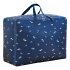 Multifunction Oxford Cloth Storage Bag with Handles for Cabinet Luggage Clothes Organize dark blue fish XL 60 50 25cm