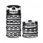 Multifunction Seamless Skull Pattern Magic Riding Mask Warm Scarf  Halloween Props Ghost head 25 50CM or so