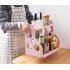 Multifunctional 2 Layer Storage Rack for Kitchen Sauces Knife Organize Pink Double layer