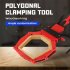 Multifunctional Belt Clamping Tools  Right Angle Clamp Tensioner  Frame Clamping Strap Holder Polygonal Clip With 4M Pure Nylon Strap For Woodworking Belt Clamp