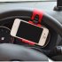 Multifunctional Car Steering Wheel Mobile Phone  Holder Steering Wheel Pendant Phone Holder Car Mobile Phone Bracket Phone Holder Red