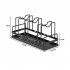 Multifunctional Carbon Steel Dish Drying Rack Set Of 2 Space Saving Plate Organizer Dish Drying Rack Pots Pans Storage Rack Lid Organizer Adjustable Rack For Ki