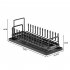 Multifunctional Carbon Steel Dish Drying Rack Set Of 2 Space Saving Plate Organizer Dish Drying Rack Pots Pans Storage Rack Lid Organizer Adjustable Rack For Ki