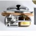 Multifunctional Cutting  Board Storage Rack Kitchen Storage Holder Cookware Mount Upgraded black