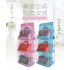 Multifunctional Double sided Bag Storage Hanging Bag Organizer Container Household Decoration rose Red