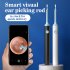 Multifunctional Ear Cleaner Smart Visual Earwax Removal With Gyroscope 3MP Pixel Camera Silicone Tip WiFi Connection black