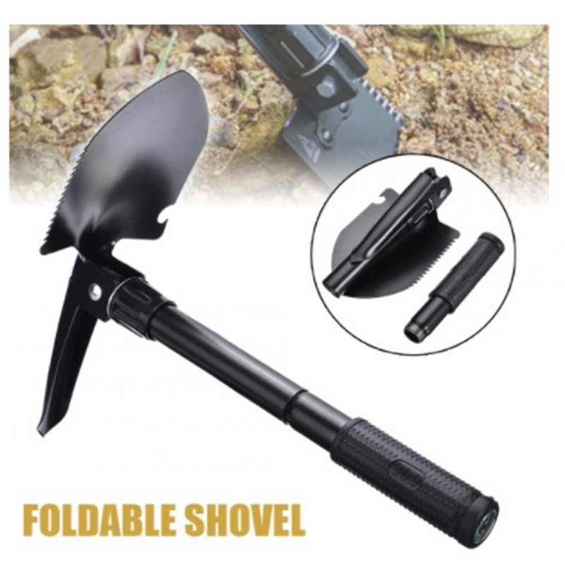 Multifunctional Folding  Shovel Compact Shovel For Outdoor  Emergency Gardening  Camping 42*9.7