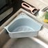 Multifunctional Household Sink Suction Rack Kitchen Triangle Rack Drain Rack Scouring Pad Sponge Bracket blue