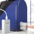 Multifunctional Ice Crusher USB Rechargeable Double Blade Electric Ice Maker Home Mini Ice Shavers Chopper Blue