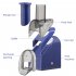 Multifunctional Ice Crusher USB Rechargeable Double Blade Electric Ice Maker Home Mini Ice Shavers Chopper Blue