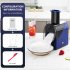 Multifunctional Ice Crusher USB Rechargeable Double Blade Electric Ice Maker Home Mini Ice Shavers Chopper Blue