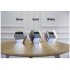 Multifunctional LED Night Light Wall Clock Thermometer Mirror Glass Digital Alarm Clock Silver