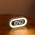 Multifunctional Led Alarm  Clock Usb Charging Digit Display Children Student Bedside Clock white English