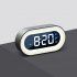 Multifunctional Led Alarm  Clock Usb Charging Digit Display Children Student Bedside Clock green English