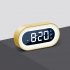 Multifunctional Led Alarm  Clock Usb Charging Digit Display Children Student Bedside Clock yellow English