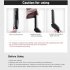 Multifunctional Men Hair Curler Comb Tool Quick Electric Heating Hair Brush Black and White   UK Plug