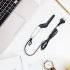 Multifunctional Men Hair Curler Comb Tool Quick Electric Heating Hair Brush Black and White   UK Plug