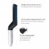 Multifunctional Men Hair Curler Comb Tool Quick Electric Heating Hair Brush Black and White   UK Plug
