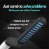 Multifunctional Men Hair Curler Comb Tool Quick Electric Heating Hair Brush Black and White   UK Plug