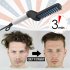 Multifunctional Men Hair Curler Comb Tool Quick Electric Heating Hair Brush Black and White   UK Plug