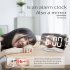 Multifunctional  Mirror  Clock Led Makeup Mirror Digital Alarm Clock For Household Living Room TS 8201 R  white shell red light 