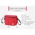 Multifunctional  Mommy  Bag Thermal Insulation Bag Waterproof Hangable Pouch red