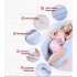 Multifunctional Pillow for Pregnant Women Lateral Pillow Pregnancy Side Sleepers 100  Cotton U Shape Removable and Washable Maternity Pillows Blue pink cloud