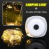 Multifunctional Portable Camping Light Outdoor Atmosphere Tent Decoration LED Light String For Yard Hiking Camping black