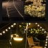 Multifunctional Portable Camping Light Outdoor Atmosphere Tent Decoration LED Light String For Yard Hiking Camping black