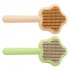 Multifunctional Shedding Brush With One click Cleaning Button Perfect For Grooming Long Short Haired Dogs Cats  20 x 9 5 x 5cm  green