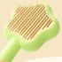 Multifunctional Shedding Brush With One click Cleaning Button Perfect For Grooming Long Short Haired Dogs Cats  20 x 9 5 x 5cm  green
