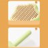 Multifunctional Shedding Brush With One click Cleaning Button Perfect For Grooming Long Short Haired Dogs Cats  20 x 9 5 x 5cm  green
