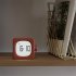 Multifunctional Square Alarm  Clock Night Light Rechargeable Led Mini Alarm Clock Orange
