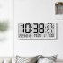 Multifunctional Wall Clock Time Date Temperature Humidity Display Digital Clock Electronic Clock White