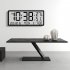 Multifunctional Wall Clock Time Date Temperature Humidity Display Digital Clock Electronic Clock White