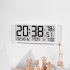 Multifunctional Wall Clock Time Date Temperature Humidity Display Digital Clock Electronic Clock White