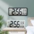 Multifunctional Wall Clock Time Date Temperature Humidity Display Digital Clock Electronic Clock White