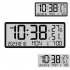Multifunctional Wall Clock Time Date Temperature Humidity Display Digital Clock Electronic Clock White