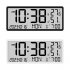 Multifunctional Wall Clock Time Date Temperature Humidity Display Digital Clock Electronic Clock White