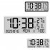 Multifunctional Wall Clock Time Date Temperature Humidity Display Digital Clock Electronic Clock White